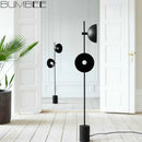 lampadaire led au sol en bois style loft européen