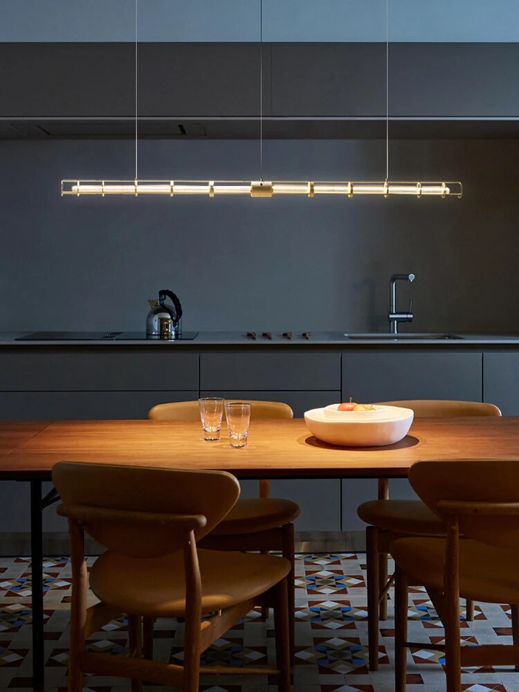 Lustre Nordique en verre Moderne - vue 5 sur 8