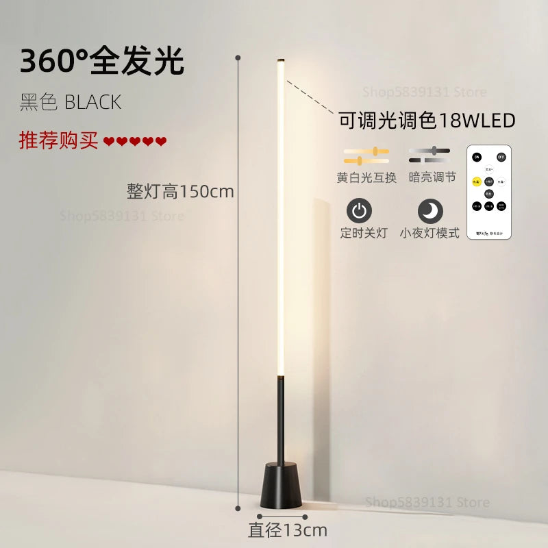 Modern nordic minimalist 360-degree super bright floor lamp - vue 11 sur 14
