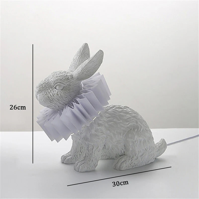 Lampe de table en forme de lapin pour chambre à coucher - vue 9 sur 15