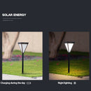 Lampe de pelouse solaire extérieure LED lampe de stigmatisation rougeoyante sans électricité couloir de jardin moderne terrasse ronde lumières de pelouse imperméables