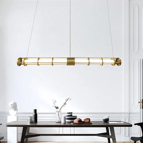 lustre postmoderne en métal créatif design minimaliste américain