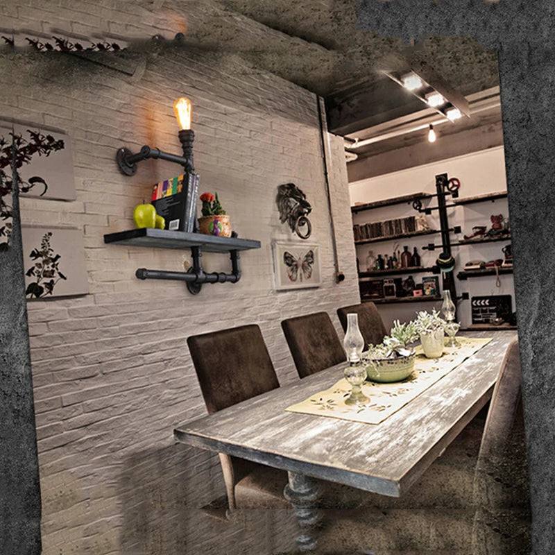 applique murale industrielle vintage en tuyau d'eau style loft