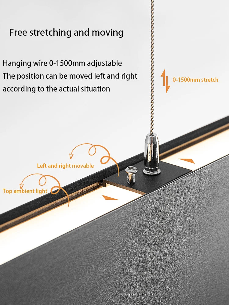 suspension led modernes pour divers espaces - vue 5 sur 5