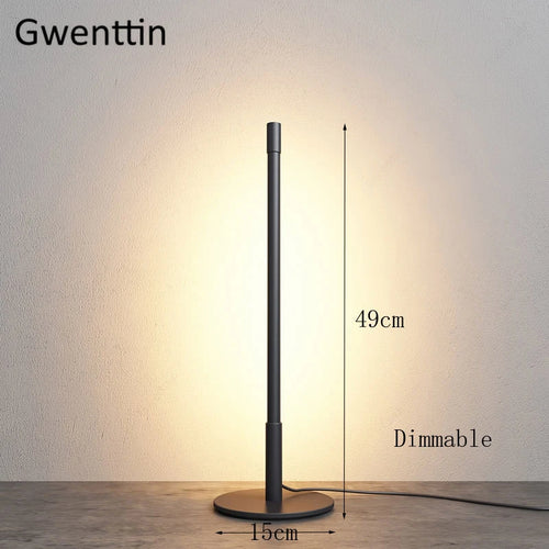 Minimalist nordic style LED floor lamp for elegant interiors - vue 11 sur 10