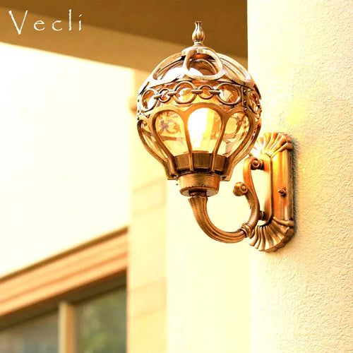 Applique murale étanche extérieure rétro extérieur intérieur Villa jardin lampe de jardin extérieur mur allée couloir balcon décoration - vue 8 sur 8