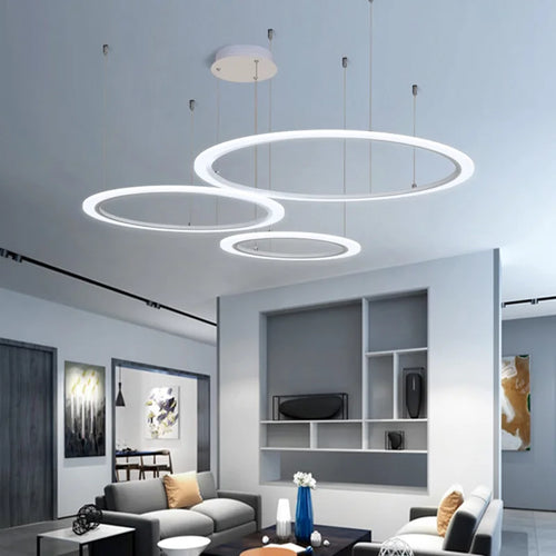 Contemporary minimalist chandelier for modern indoor lighting - vue 4 sur 22