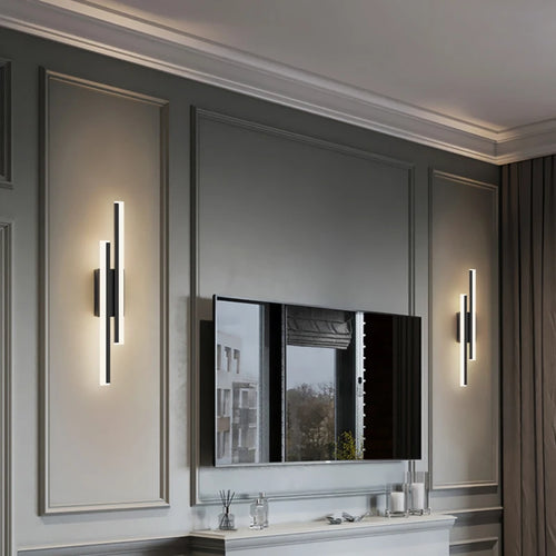 Minimalist nordic LED wall lamp creative atmosphere - vue 4 sur 7