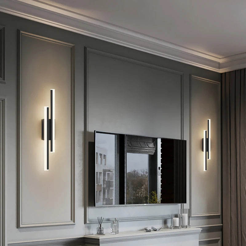 Minimalist nordic LED wall lamp creative atmosphere - vue 4 sur 7