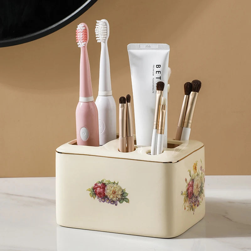porte-brosse à dents en céramique design moderne pour salle de bain - vue 8 sur 10