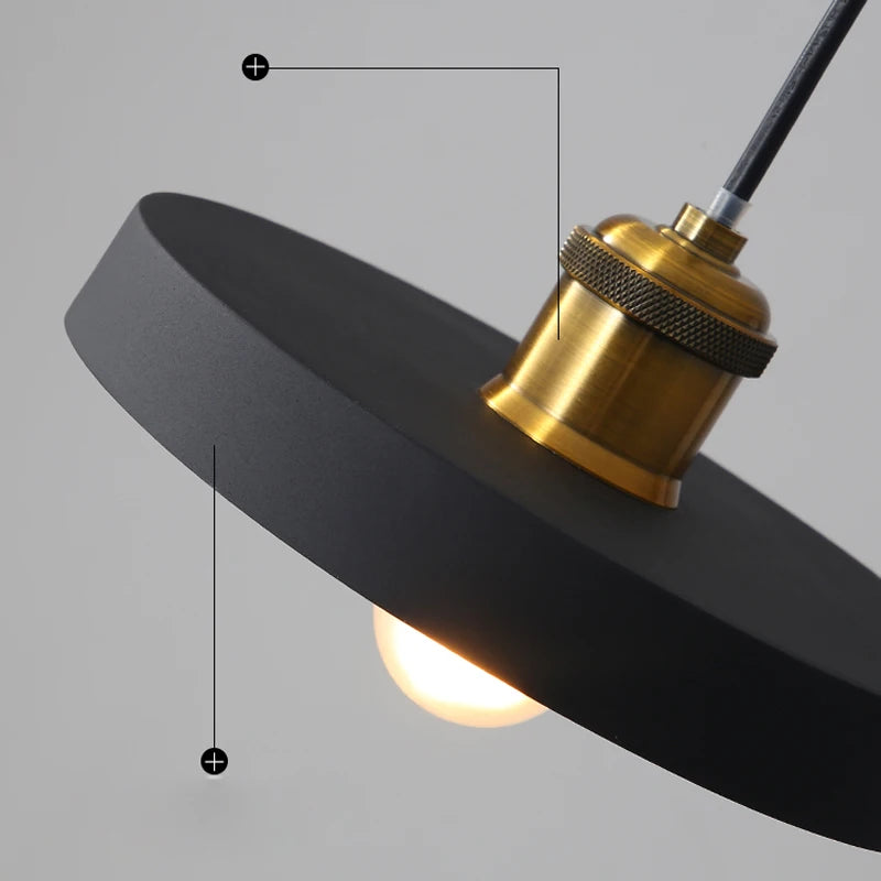 Modern minimalist industrial style chandelier for interior decor - vue 5 sur 25