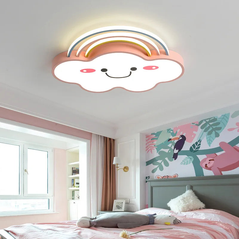 lustre nordique pour chambre d'enfants avec lumières led - vue 3 sur 12