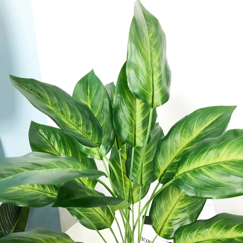 plantes artificielles strelitzia et monstera pour décoration tropicale - vue 4 sur 12