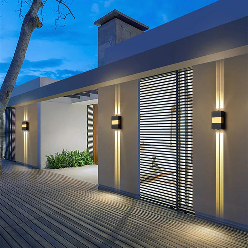 Applique murale led extérieure imperméable pour jardin et paysage