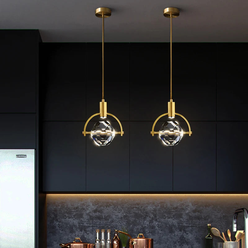 lustre en cristal créatif pour décoration intérieure moderne - vue 4 sur 8