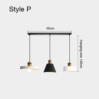 Modern minimalist industrial style chandelier for interior decor