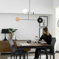 Minimalist retro designer chandelier for contemporary interiors