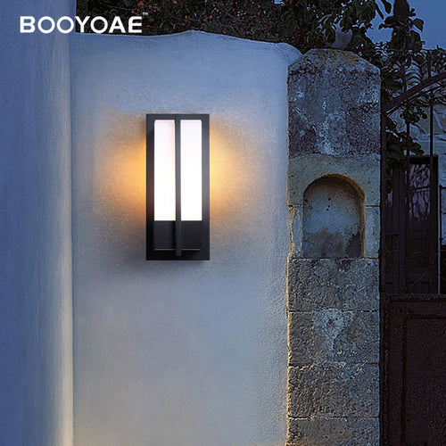 Applique extérieure étanche escalier porte d'entrée balcon maison jardin terrasse porche avant E27 aluminium éclairage mural moderne - vue 2 sur 8