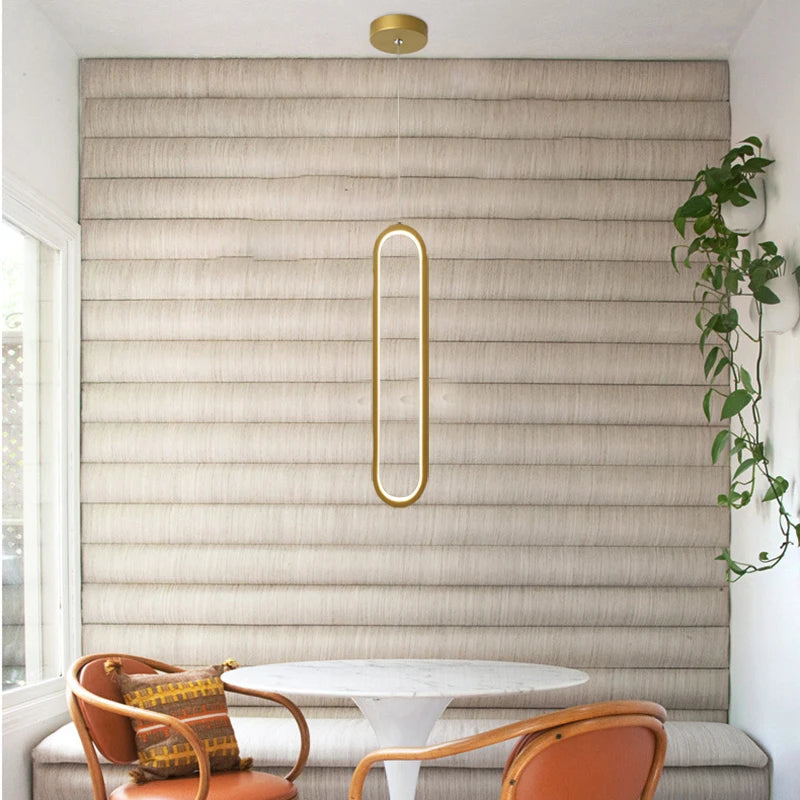 suspension led de style moderne et minimaliste - vue 5 sur 11