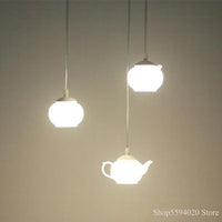 lustre créatif en forme de théière design moderne suspendu