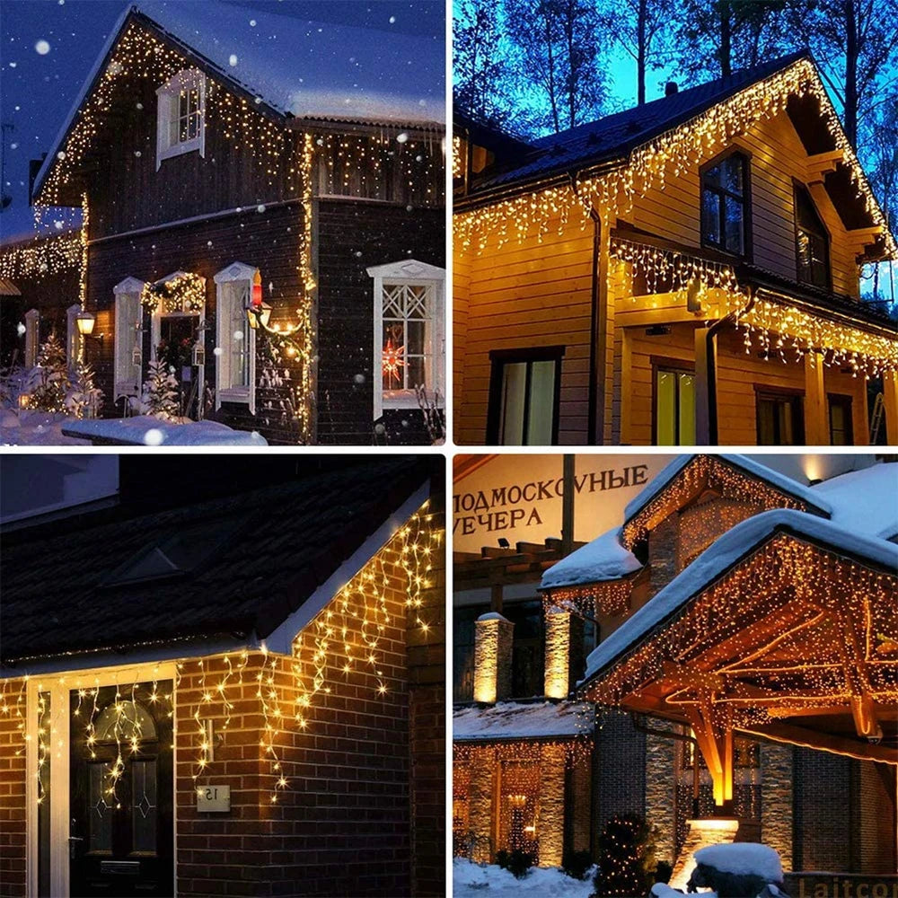 guirlande lumineuse à led pour décoration extérieure Noël 2023 - vue 7 sur 9