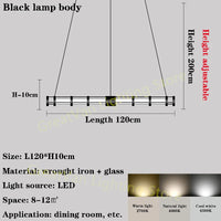lustre postmoderne en métal créatif design minimaliste américain