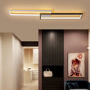 Modern minimalist rectangular LED chandelier home decor