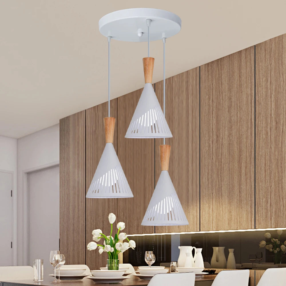 suspension loft vintage avec abat-jour industriel moderne - vue 6 sur 13