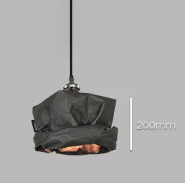 Kraft paper pendant light for creative and minimalist Nordic decor - vue 8 sur 10