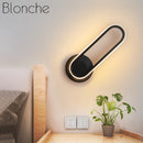 Modern minimalist LED wall light for decorative interiors
