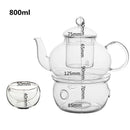 service à thé verre double paroi infuseur 800ml