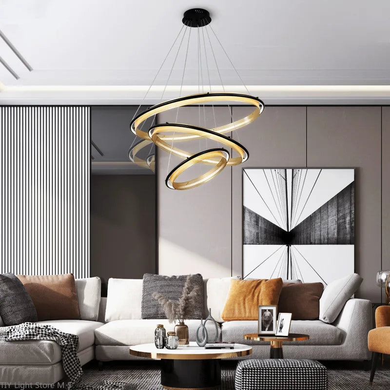 lustre moderne led pour décoration de luxe créative - vue 6 sur 12
