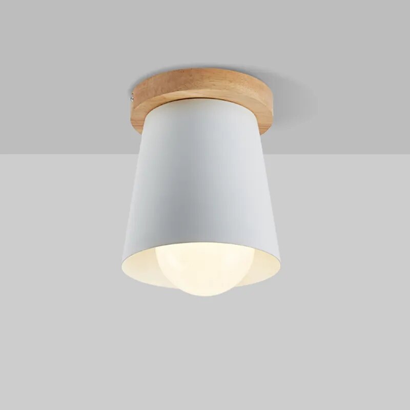 Spot LED bois nordique plafonnier - vue 5 sur 8