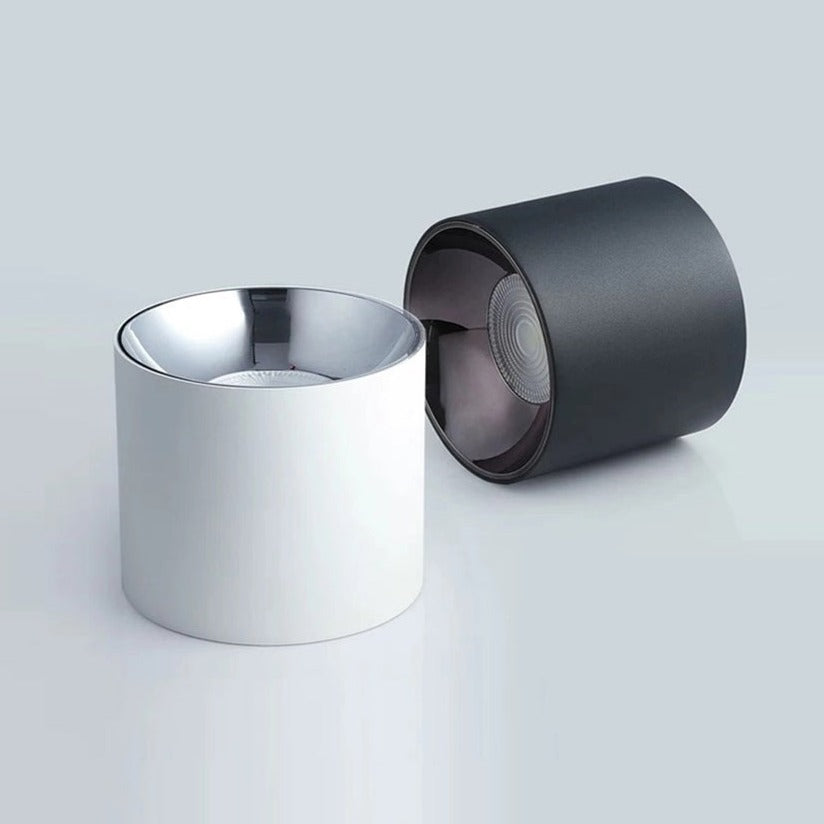 Spot LED moderne cylindrique en métal Chester - vue 4 sur 6