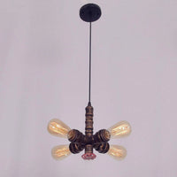 Vintage industriel tuyau d'eau suspension rétro Loft Steampunk lustre lampe café Bar Restaurant cuisine chambre lumières LED
