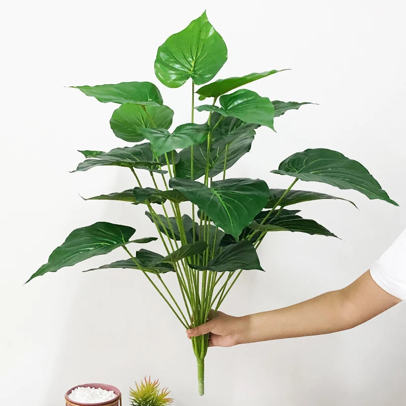 plantes artificielles monstera grandes feuilles pour décoration intérieure - vue 12 sur 21
