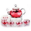 service à thé verre double paroi infuseur 800ml