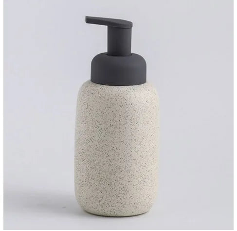 distributeur de savon en céramique mousse pressante pour salle de bain - vue 13 sur 18