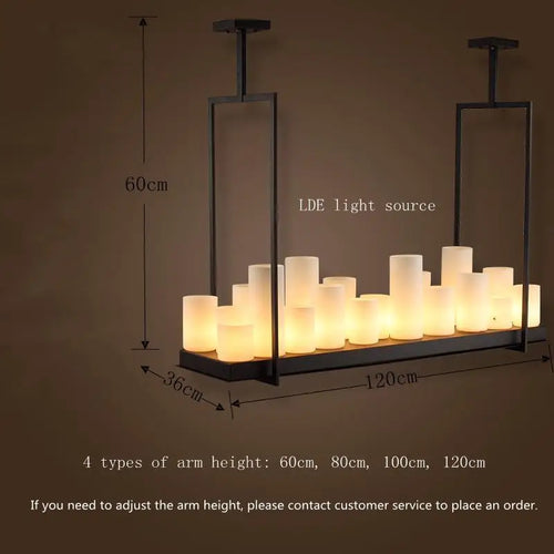 Nordique luxe salle à manger lustre intérieur salon table à manger lampes en verre simple cuisine île LED lustre éclairage - vue 11 sur 20