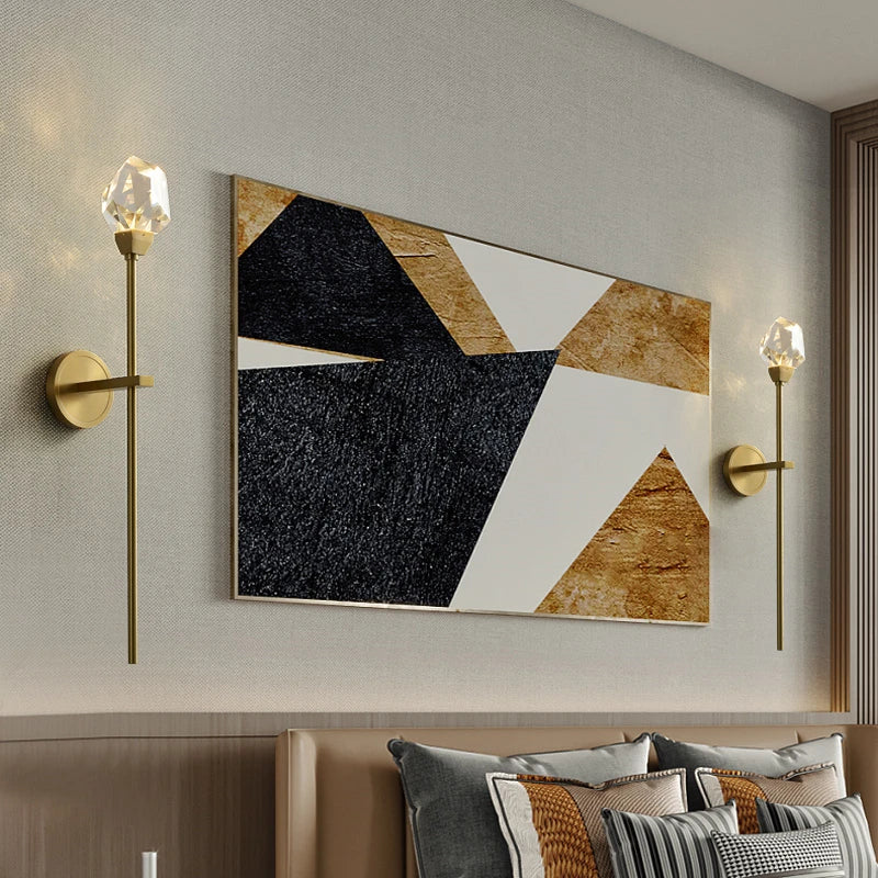 Applique murale moderne en cristal de luxe - vue 5 sur 8
