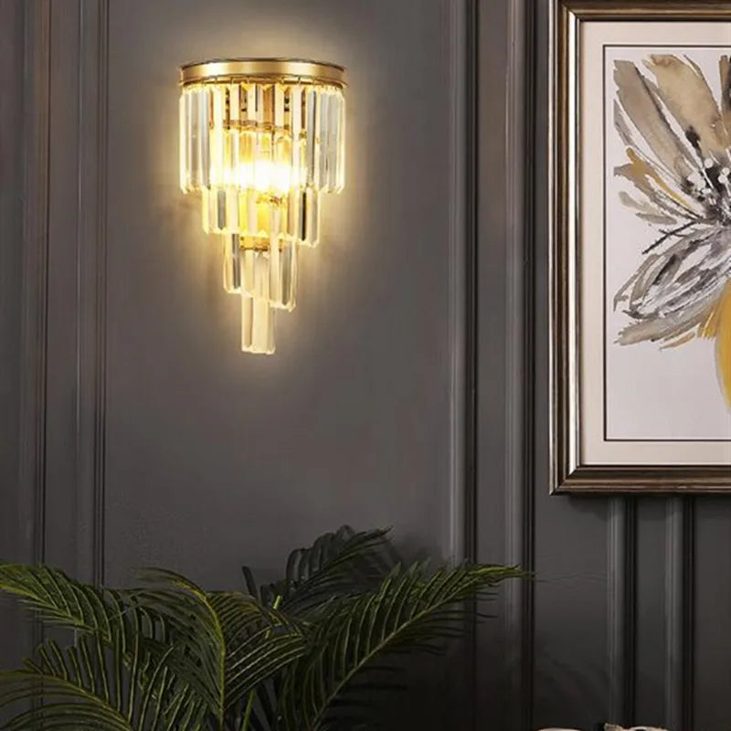 applique murale en cristal pour décor créatif rétro et moderne - vue 7 sur 20