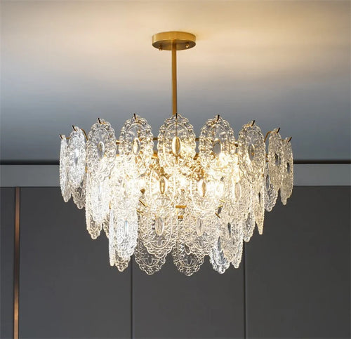 lustre en cristal moderne design luxe pour une ambiance élégante - vue 3 sur 15