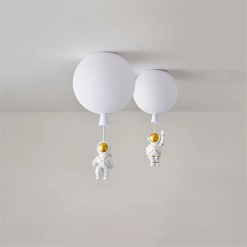 plafonnier led nordique créatif astronaute ballon pour enfants - vue 7 sur 21
