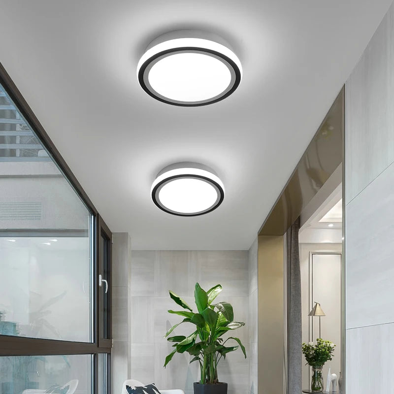 Allée Led plafonnier pour couloir balcon chambre éclairage AC110V AC220V moderne nordique intérieur lumières cuisine luminaires luminaria - vue 7 sur 12