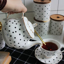 Service à thé anglais porcelaine peinte main vintage