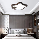 Minimalist star wooden decorative ceiling light