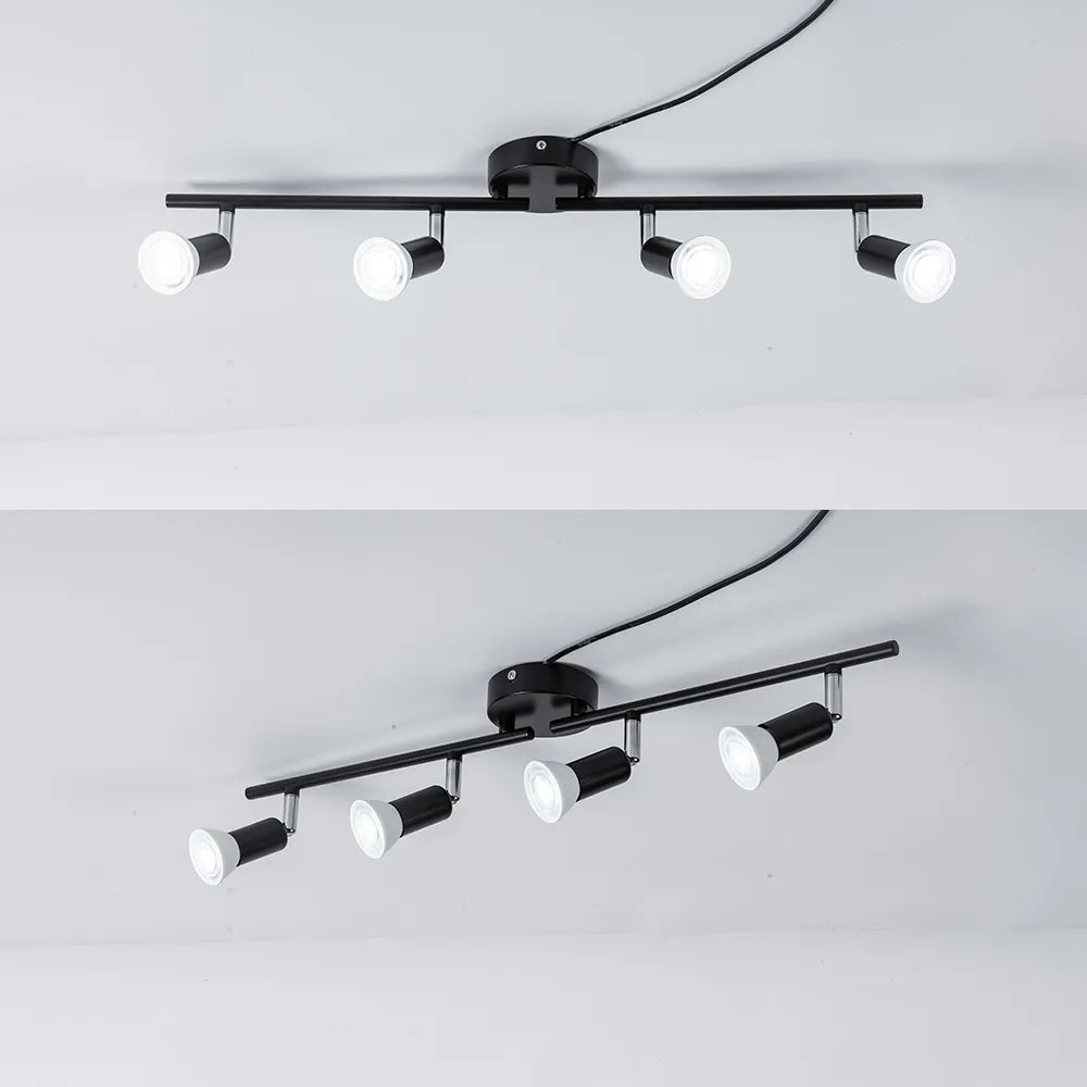 Plafonniers LED réglables pour salon chambre cuisine décoration 2/3/4/6 têtes rotatif Design plafonnier lampe - vue 4 sur 14