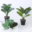 Artificial tropical banana plant in pot jungle realistic decor