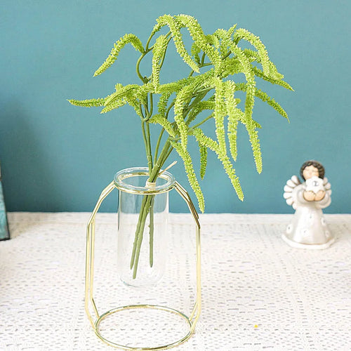 lot de 3 plantes artificielles en forme de larmes d amoureux - vue 3 sur 7