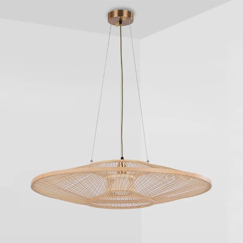 suspension en bambou style chinois moderne pour restaurants et cuisines - vue 3 sur 4